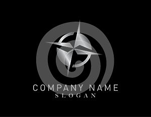 Compass concept logo