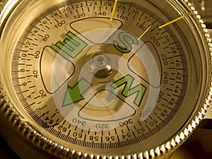 compass dial Close-up