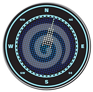 Compass digital display