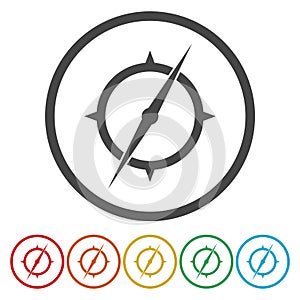Compass icon, Compass icon eps10