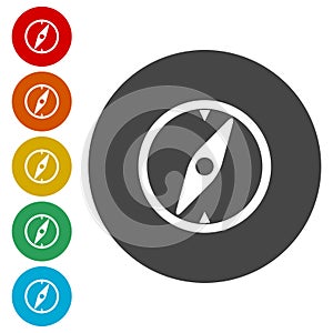 Compass icon, Compass icon eps10, Compass icon vector
