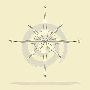 Compass icon great for any use. Vector EPS10.