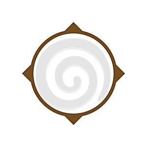 compass icon logo design template