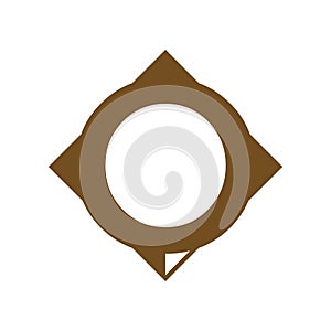 compass icon logo design template