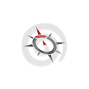 Compass icon Vector Illustration design Logo