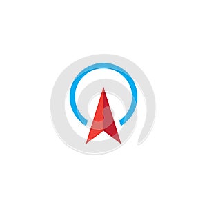 Compass icon Vector Illustration design Logo