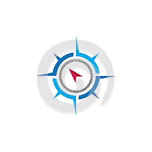 Compass icon Vector Illustration design Logo