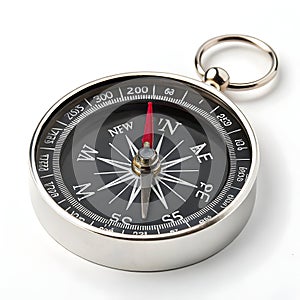 Compass Icon on White Background