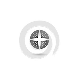 Compass Logo icon with shadow