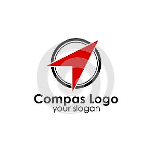 compass logo template design vector icon illustration