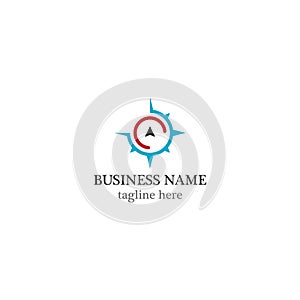 Compass logo vector icon