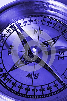 Compass macro in blue