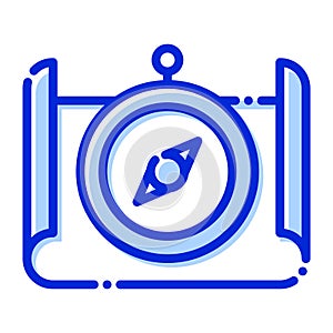 Compass,  map, navigation, directions fully editable vector icon