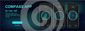 Compass Mobile Application, UI, UX, KIT