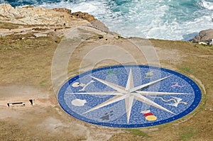 Compass Rose at the Tower of Hercules in La Coruna