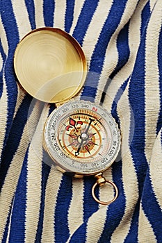 Compass on a sailor shirt