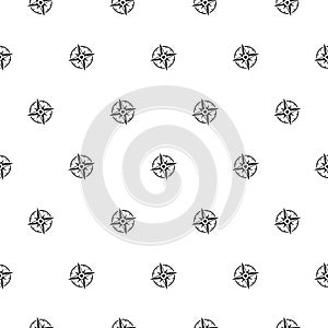 Compass seamless pattern isolated on white background