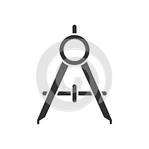 Compass tool black icon
