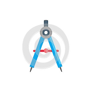 Compass Tool Icon for Math Education