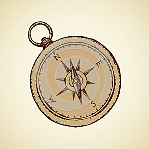 Compass. Vector drawing