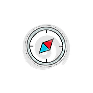 Compass vector icon.