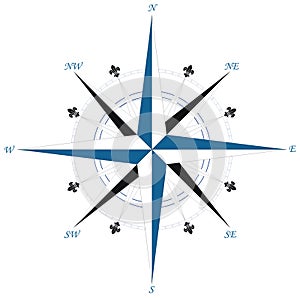 Compass wind rose