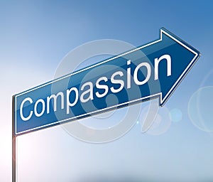 Compassion sign concept.