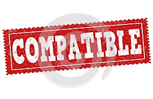 Compatible grunge rubber stamp