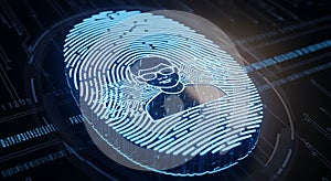 Digital identity biometric security scan technology