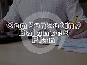 Compensating Balances Plan is shown on the conceptual business photo