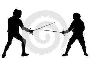 Compete in fencing one