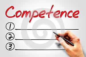 COMPETENCE