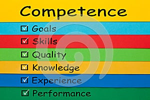 Competence Keywords Concept