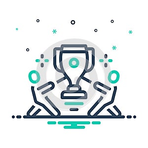 Mix icon for Competition, contest and trophy