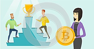 Competition between initial coin offering projects