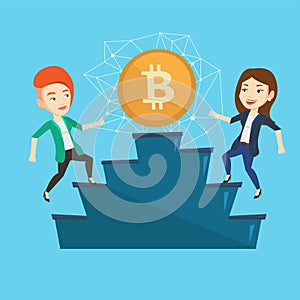 Competition between initial coin offering projects