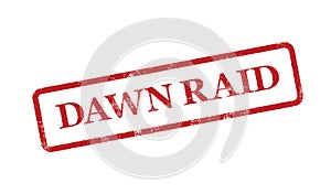 Competition law Dawn Raid Stamp.