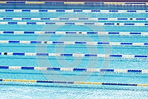 Competition swimming lanes of swimming pool