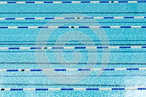 Competition swimming lanes of swimming pool