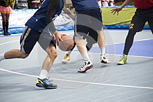 Competitions on amateur street basketball