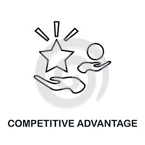 Competitive Advantage icon. Simple element from management collection. Creative Competitive Advantage icon for web