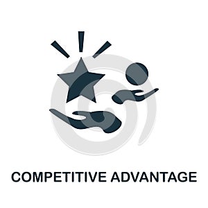 Competitive Advantage icon. Simple element from management collection. Creative Competitive Advantage icon for web