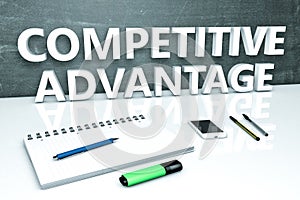 Competitive Advantage text concept