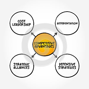 Competitive Advantages - attribute that allows an organization to outperform its competitors