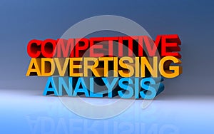 competitive advertising analysis on blue