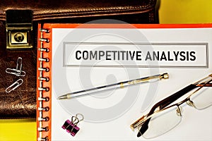 Competitive analysis-studying the business goals of competing firms. It allows you to build a company strategy, maximize your