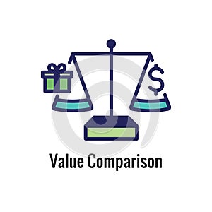 Competitive Pricing Icon Showing an aspect of  Pricing, Growth, Profitability, and Worth