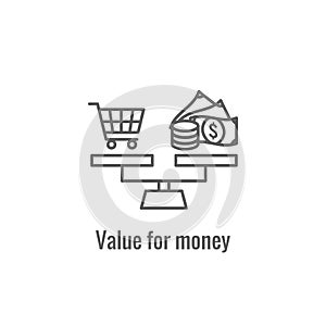 Competitive Pricing Icon Showing an aspect of  Pricing, Growth, Profitability, and Worth