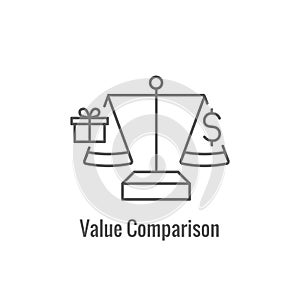 Competitive Pricing Icon Showing an aspect of  Pricing, Growth, Profitability, and Worth