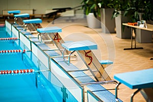 Competitive swimming pool